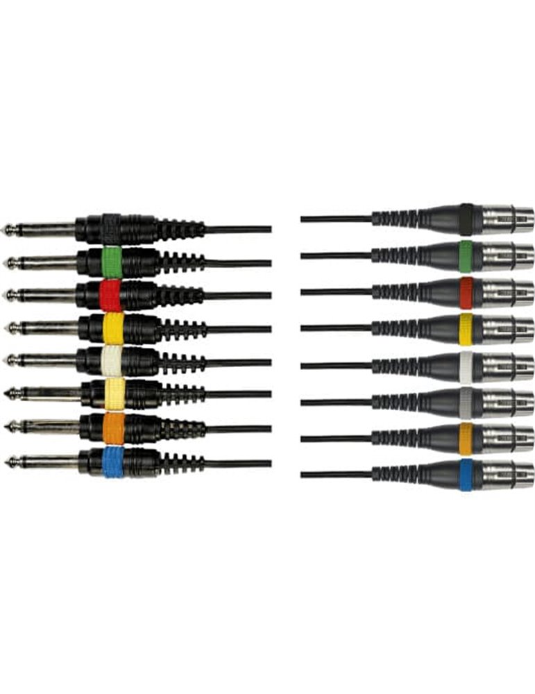 8 JACKS MONO MALE/8XLR FEM 5M