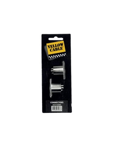 Terminación de conector XLR macho de 3 puntas. Pack de 2 unidades