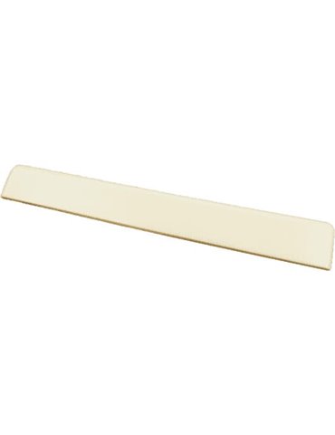 Selleta de plástico para puentes de guitarra clásica. 3-3/32" ? 9/16"x1/8"-Efecto hueso/ marfil