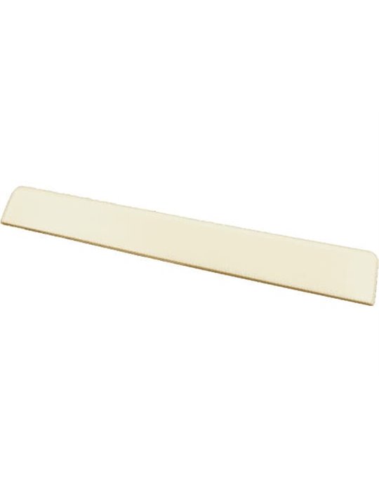 Selleta de plástico para puentes de guitarra clásica. 3-3/32" ? 9/16"x1/8"-Efecto hueso/ marfil