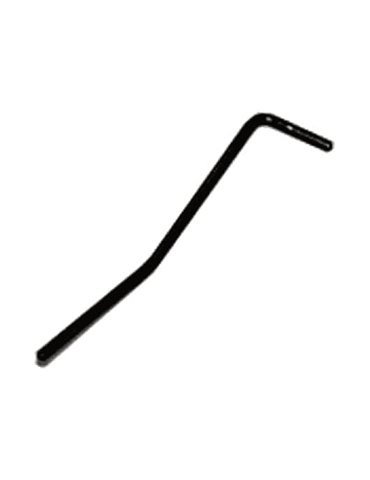 Palanca de trémolo estándar. Entrada a presión en puente. Color negro