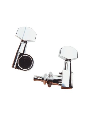 Clavijas metálicas para guitarra eléctrica. Tipo Stratocaster tamaño mini. Radio 15:1