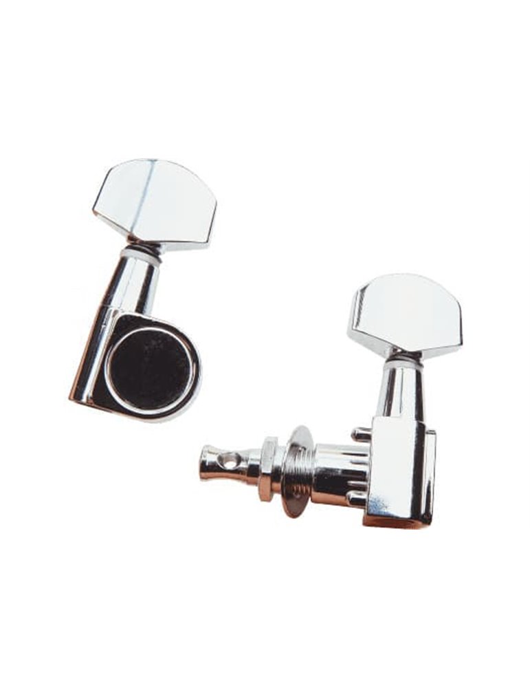 Clavijas metálicas para guitarra eléctrica. Tipo Stratocaster tamaño mini. Radio 15:1