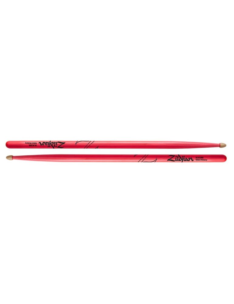 BAQUETAS ZILDJIAN 5A HICKORY NEON ROSA