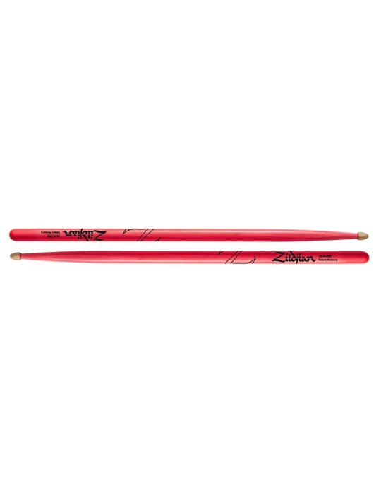 BAQUETAS ZILDJIAN 5A HICKORY NEON ROSA