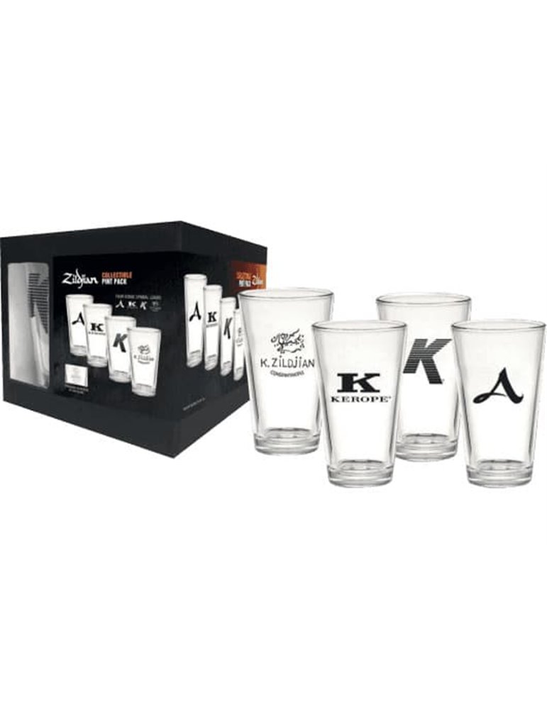 PACK ZILDJIAN 4 VASOS PINTA CERVEZA