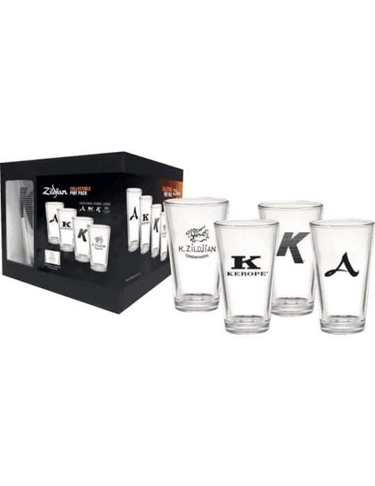 PACK ZILDJIAN 4 VASOS PINTA CERVEZA
