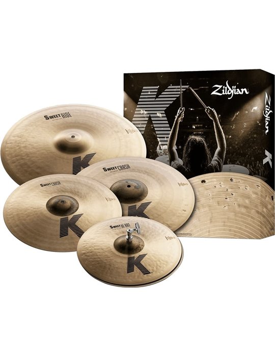 JUEGO K SWEET SET (HH 15"- CRASH 17"-CRASH 19"- RIDE 21")