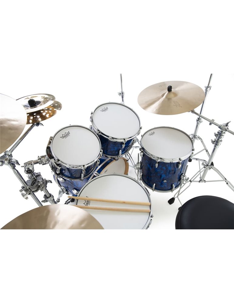 SET DE CASCOS MMG MASTER MAPLE GUM 2014B/1007T/1208T/1414F - BLUE ABALONE