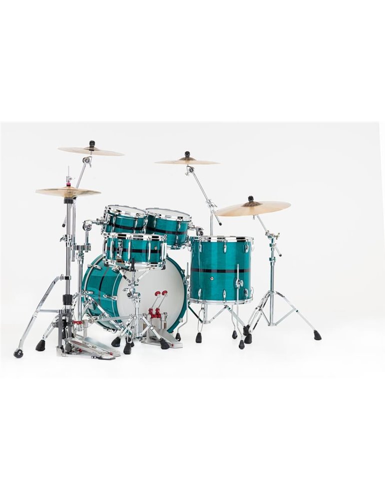 SET DE CASCOS MASTER MAPLE PURE 2216/1007T/1208T/1616F Optimount - Aqua Turquoise Stripe