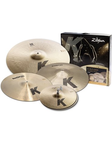 JUEGO PLATOS ZILDJIAN K PAPER THIN SET (HH 14" K LIGHT- CRASH 16"-CRASH 18"- RIDE 20")