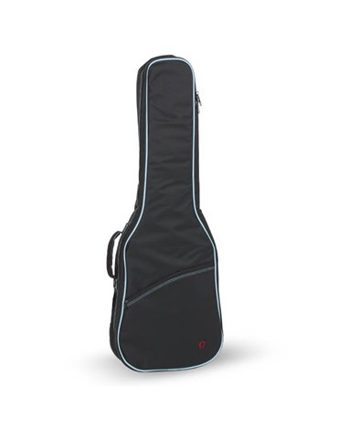 Funda Guitarra Electrica 10mm Pe Ref. 33-E Mochila Sin Logo 7903-207 207 - Negro v.turquesa