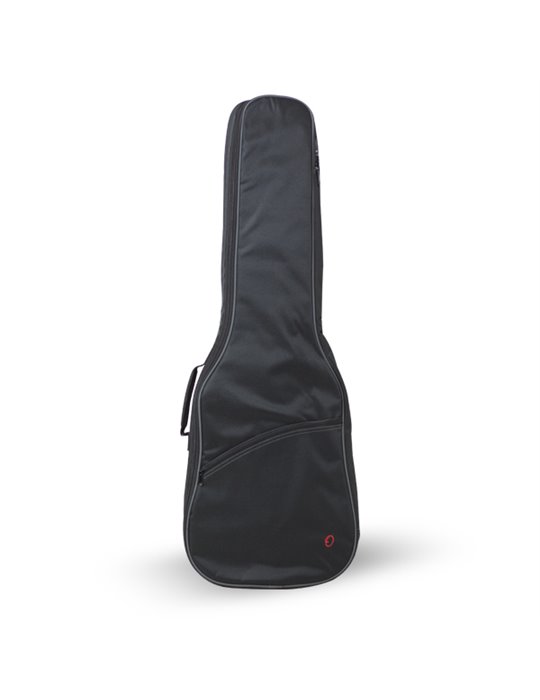 Funda Guitarra Electrica 10mm Pe Ref. 33-E Mochila Con Logo 7904-208 208 - Negro v.gris