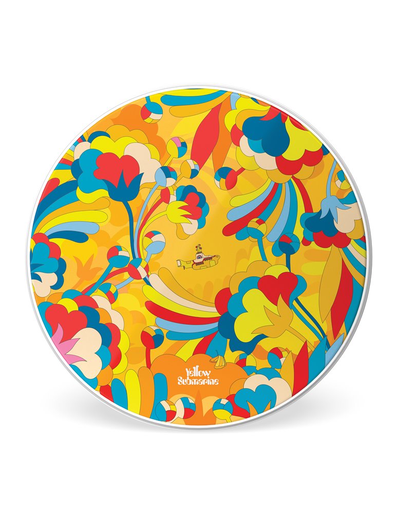 EVANS Yellow Submarine Parche para bombo de batería Primrose Prairie, 20 pulgadas