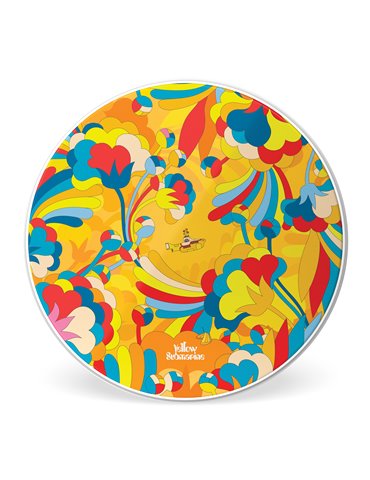 EVANS Yellow Submarine Parche para bombo de batería Primrose Prairie, 22 pulgadas