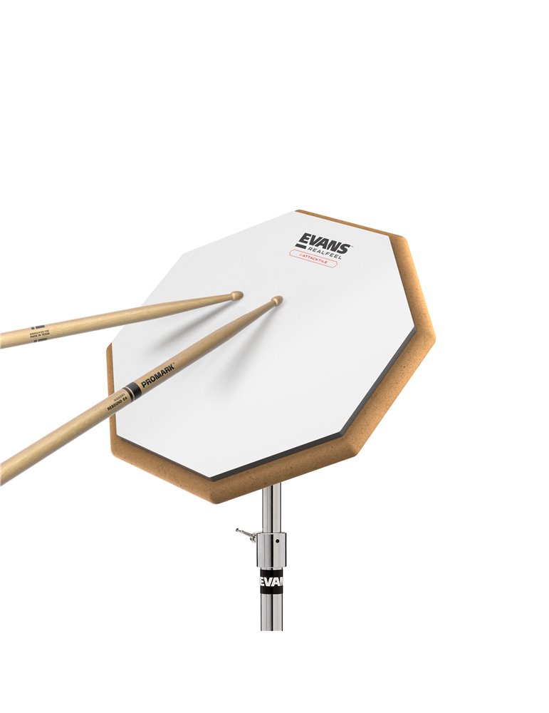 Pad de práctica RealFeel by EVANS Attacktile Scholastic montable, 10 pulgadas