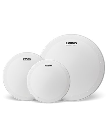 EVANS. Genera HD Dry Tompack, Rock (10 pulgadas, 12 pulgadas, 16 pulgadas)