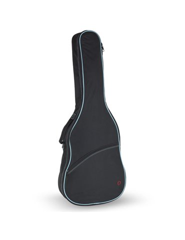 Funda Guitarra Cadete 3/4 Ref. 33 Mochila Con Logo 8213-207 207 - Negro v.turquesa