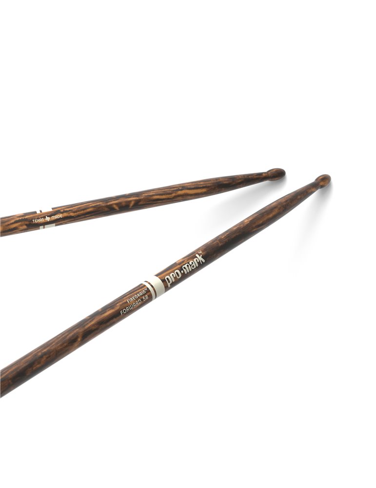 Baquetas ProMark Classic Forward 5B FireGrain, Nogal americano con punta ovalada de madera