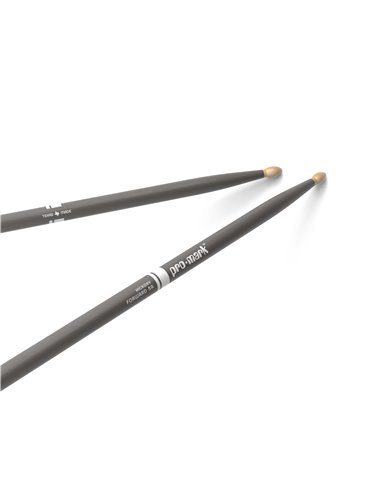 Baquetas ProMark Classic Forward 5A pintada gris, Nogal americano con punta ovalada de madera