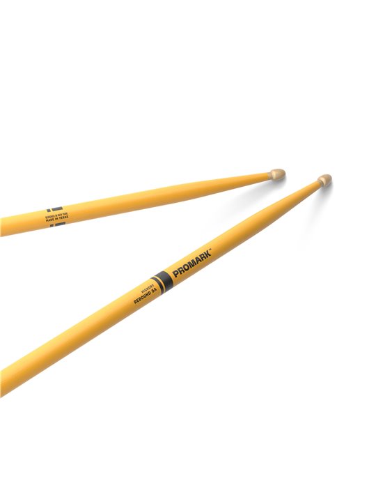 Baquetas ProMark Rebound 5A de bellota. Amarillo