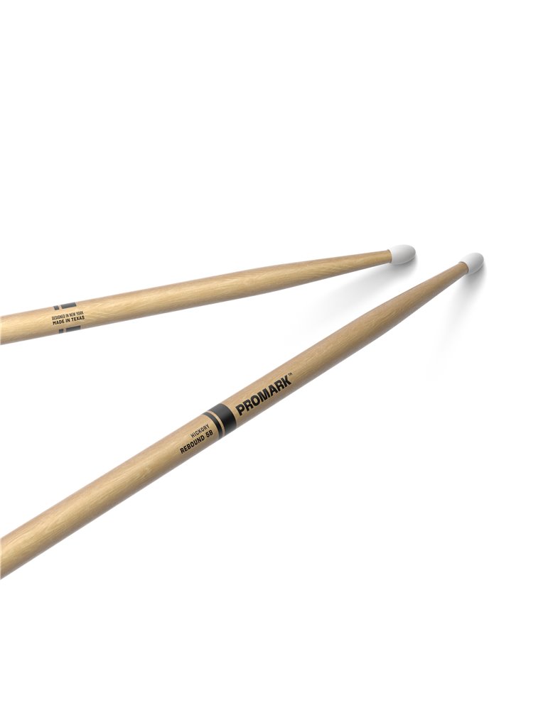 Baquetas ProMark Rebound 5B. Nogal americano con punta de nailon