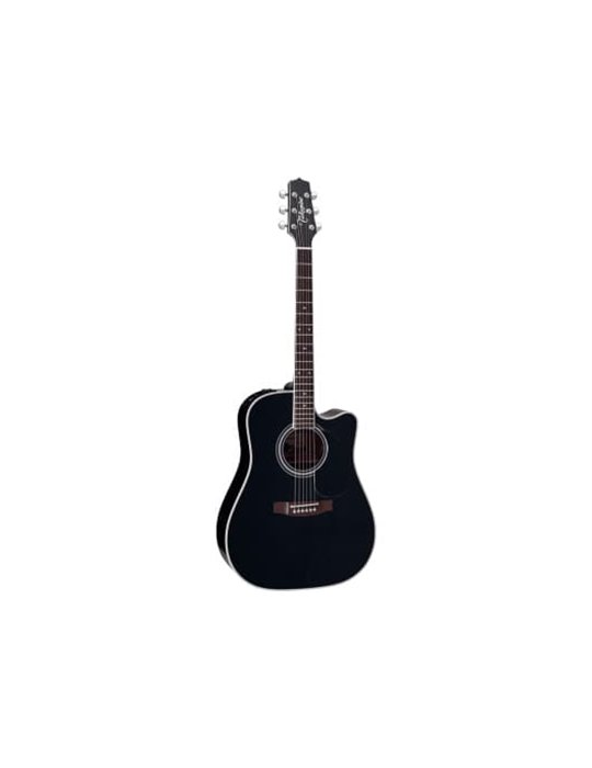 GUITARRA TAKAMINE EF341 E/A DREADNOUGHT CUTWAY - NEGRA