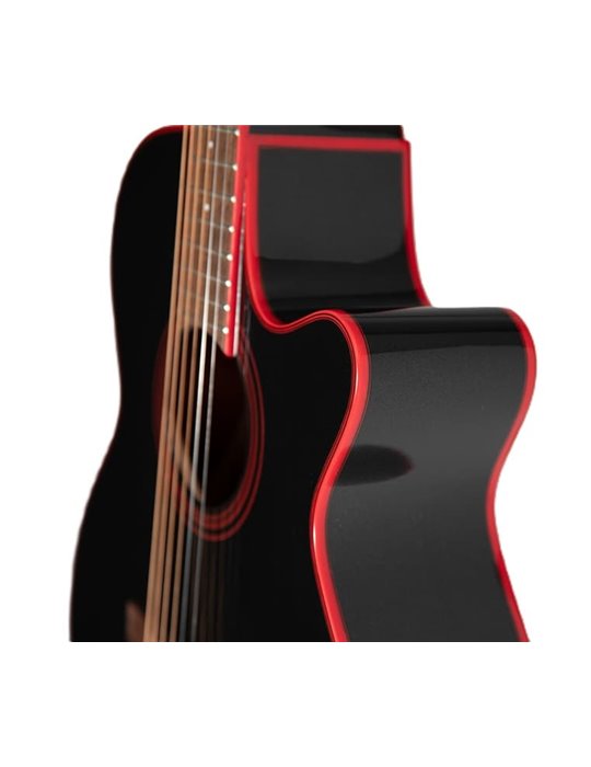 GUITARRA TAKAMINE GF49 E/A FX CUTWAY - COSMIC BLACK PEARL