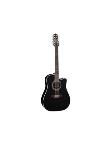 GUITARRA TAKAMINE EF381 E/A DREADNOUGHT CUTWAY 12 CUERDAS - NEGRA