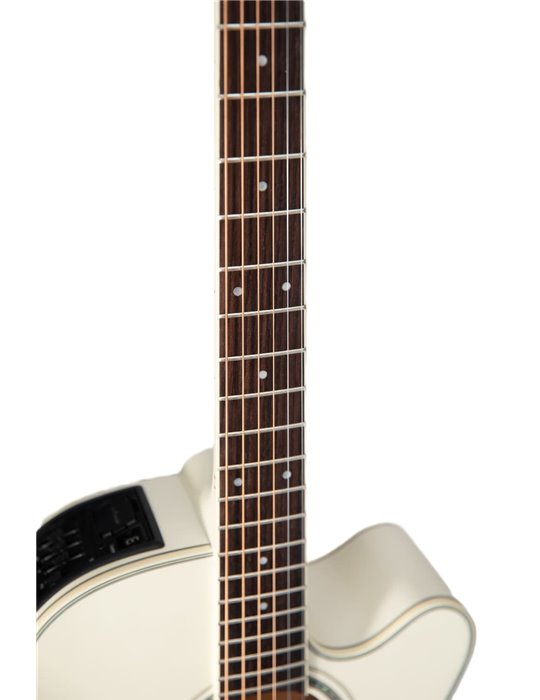 GUITARRA TAKAMINE GN37 E/A NEX CUTWAY - PEARL WHITE
