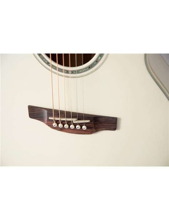 GUITARRA TAKAMINE GN37 E/A NEX CUTWAY - PEARL WHITE