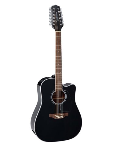 GUITARRA TAKAMINE GD38  E/A DREADNOUGHT CUTAWAY 12 St - NEGRA 2