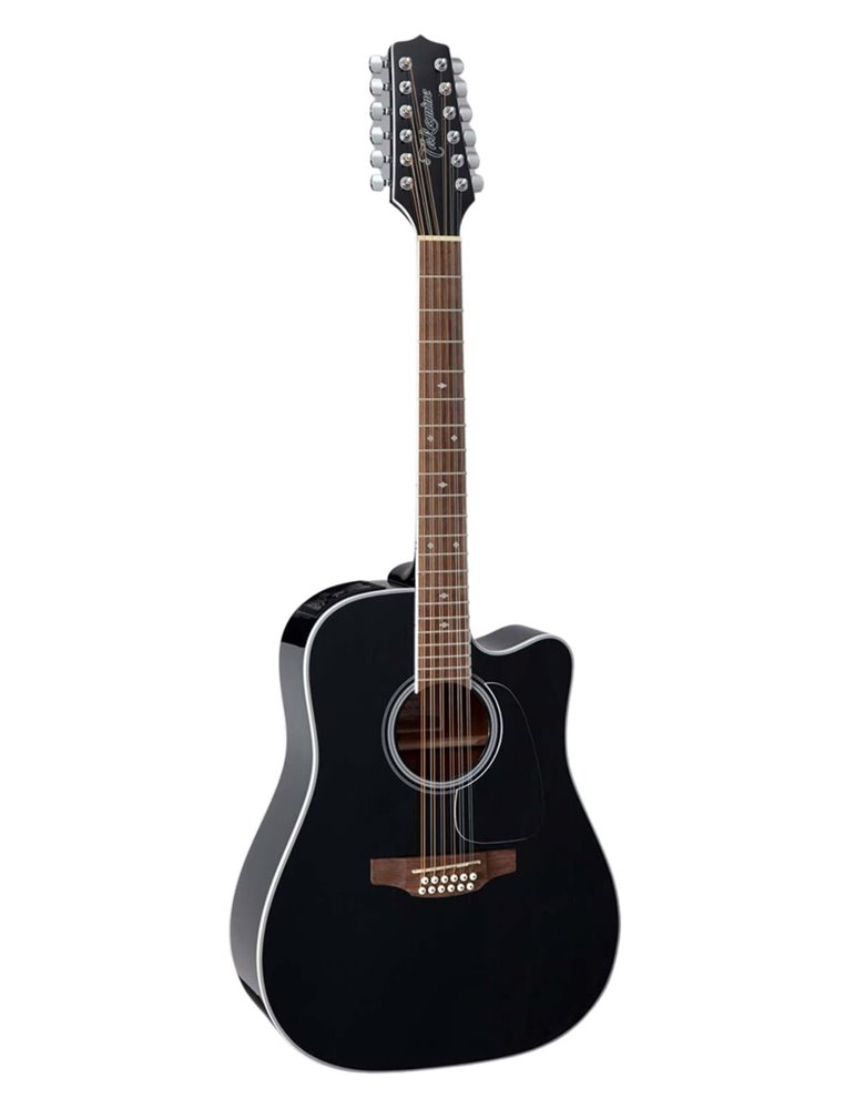 GUITARRA TAKAMINE GD38  E/A DREADNOUGHT CUTAWAY 12 St - NEGRA
