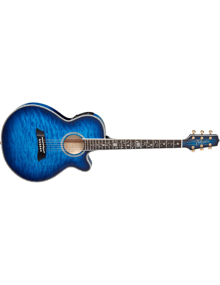 GUITARRA ACÚSTICA THINLINE TSP100 FX CUTAWAY - Quilt Dark Blue Sunburst