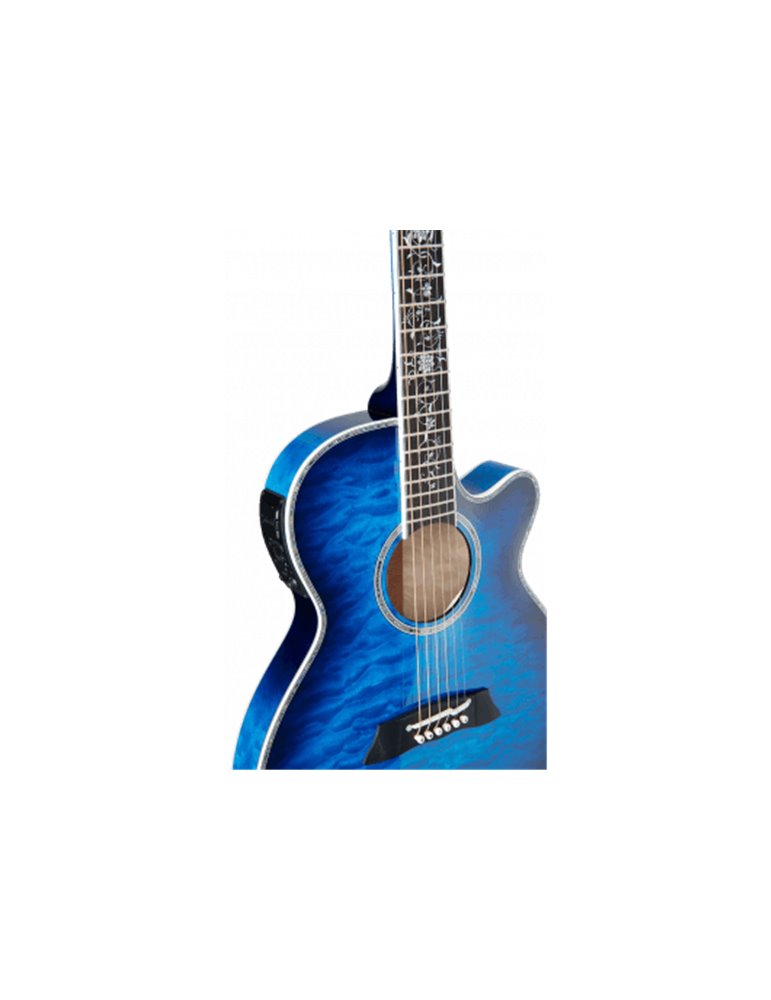 GUITARRA ACÚSTICA THINLINE TSP100 FX CUTAWAY - Quilt Dark Blue Sunburst