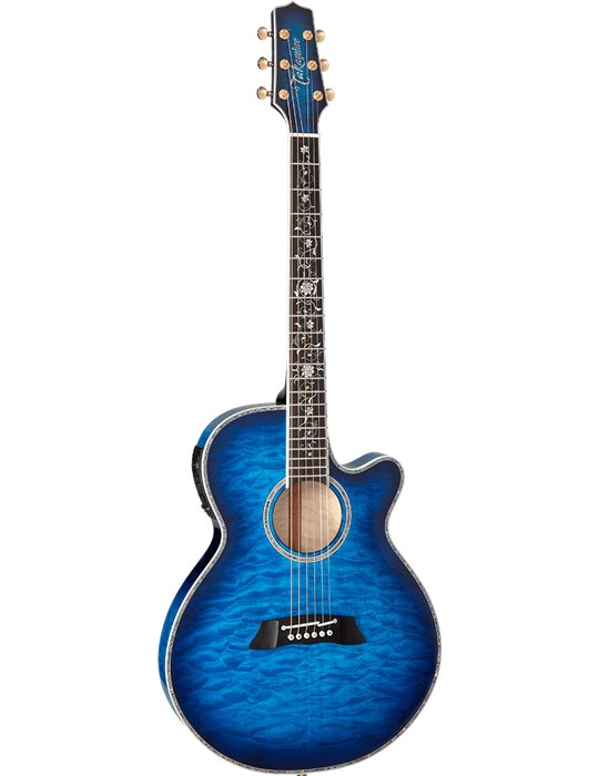GUITARRA ACÚSTICA THINLINE TSP100 FX CUTAWAY - Quilt Dark Blue Sunburst