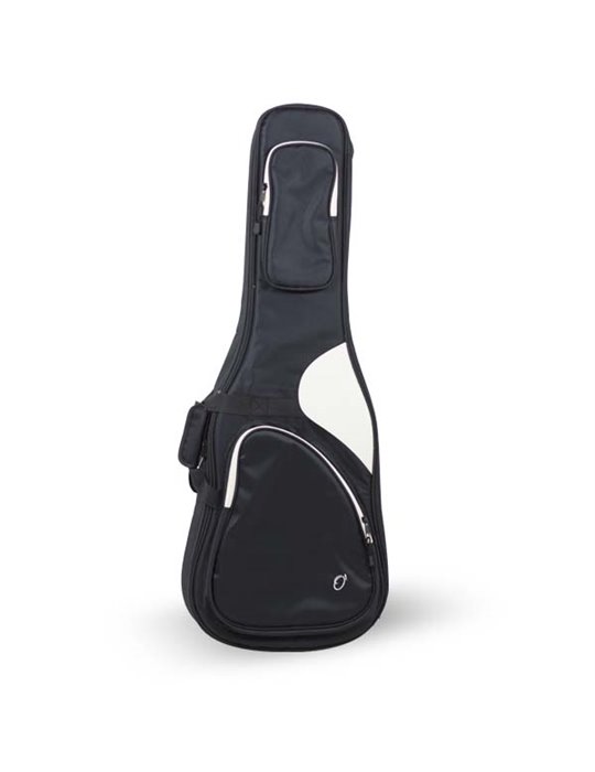 Funda Guitarra Electrica 20mm PE Ref. 49-B Mochila Sin Logo 8604-043 043 - Negro blanco