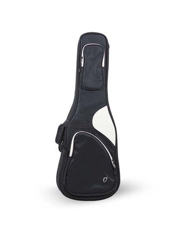 Funda Guitarra Electrica 20mm PE Ref. 49-B Mochila Con Logo 8605-043 043 - Negro blanco
