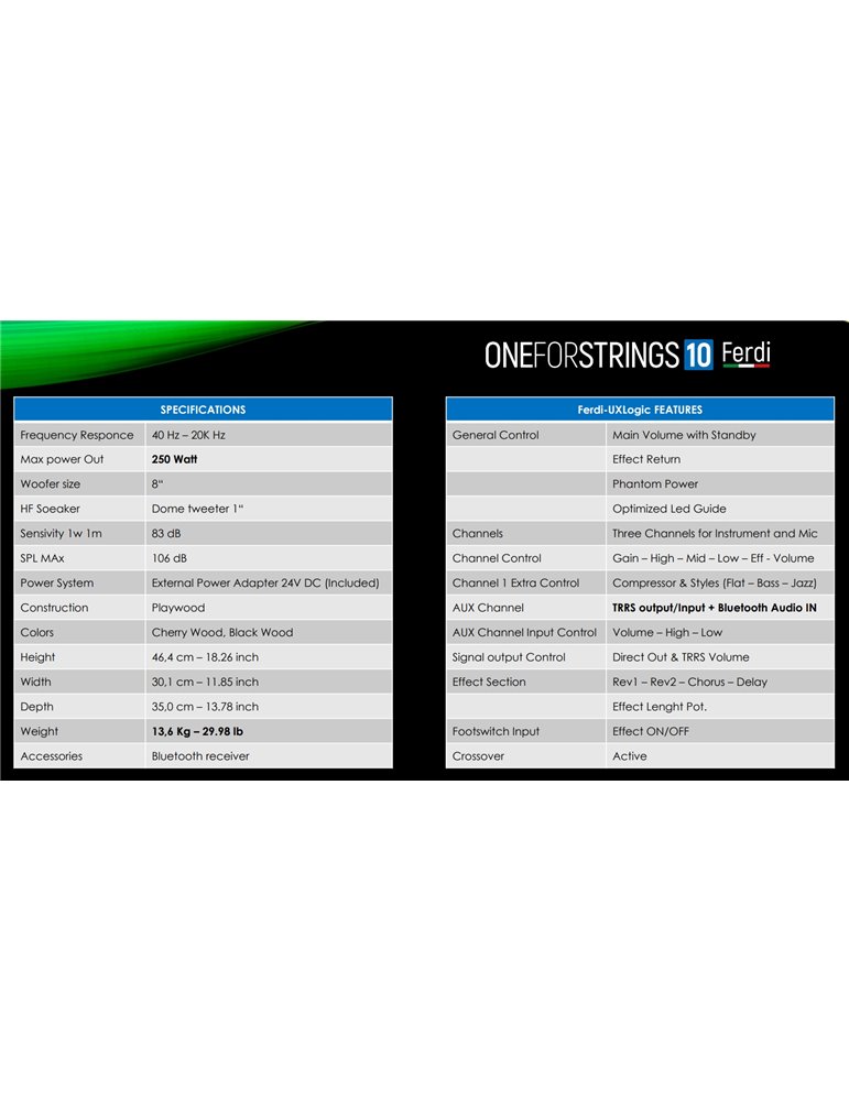 ONE FORSTRINGS 10 FERDI WOOD