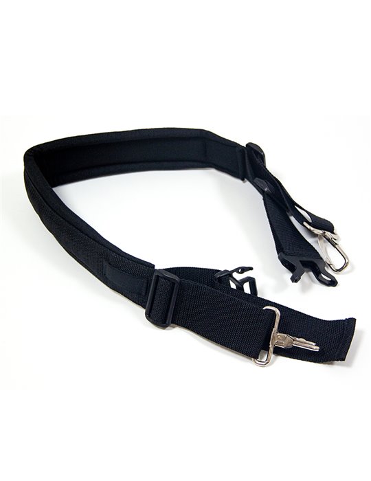 Correa Caja Cintura Acolchada Ref. 7332 Mosqueton Fijo 9128-001 001 - Negro