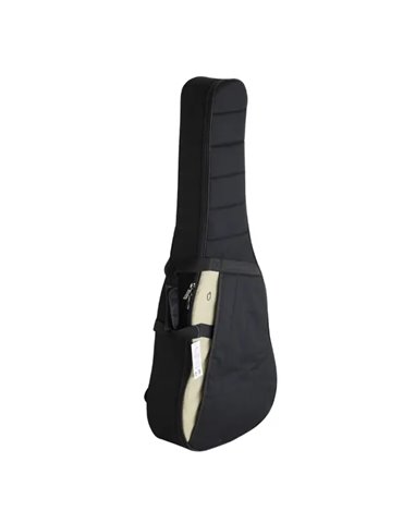 Funda Guitarra Acustica 20mm PE Ref. 46 Mochila 9253-041 041 - Negro beis