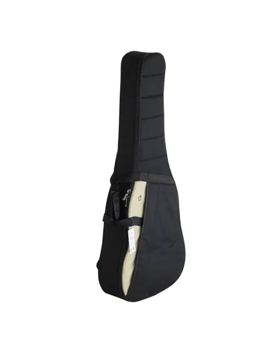 Funda Guitarra Acustica 20mm PE Ref. 46 Mochila 9253-041 041 - Negro beis